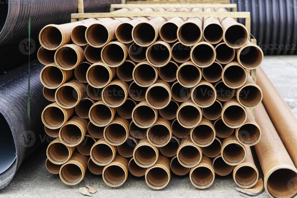 Perforated pipes for the construction of Amstelveen city park
